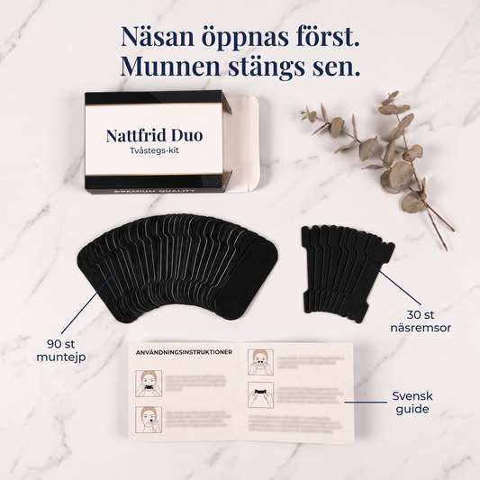 Nattfrid Duo — Komplett sovkit för bättre näsandning