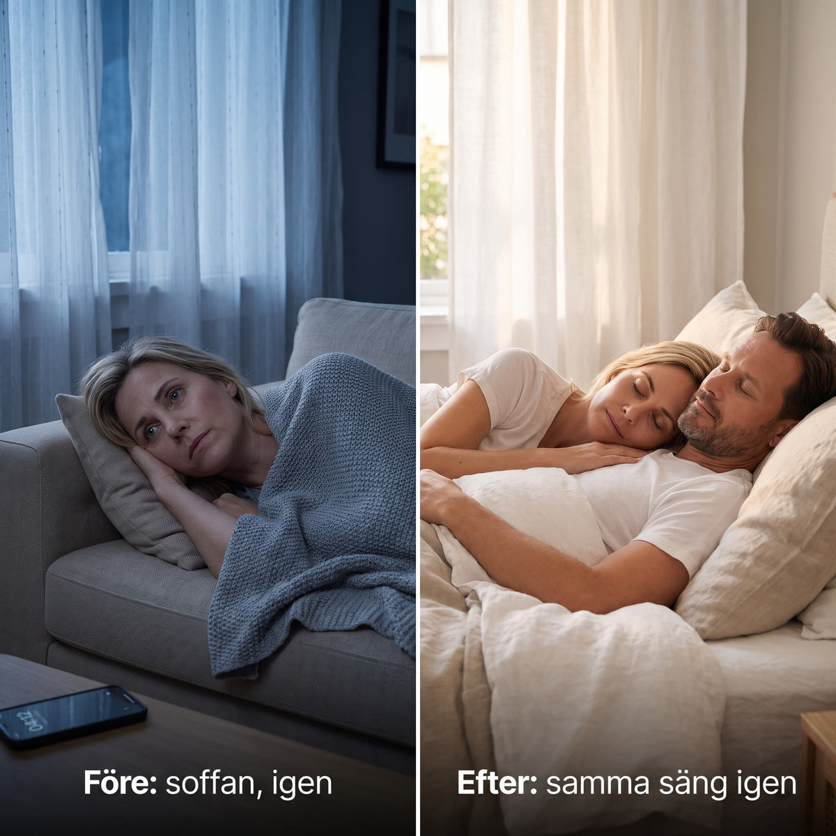 Soffan vs samma säng